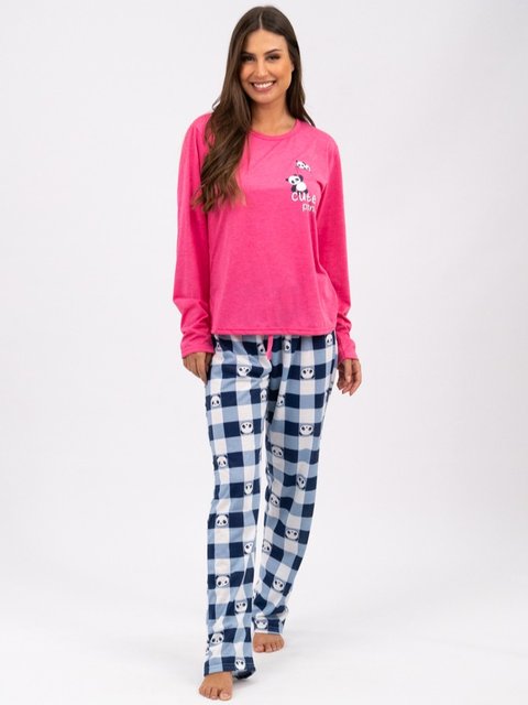 Pijama Feminino de Inverno - Cute Panda