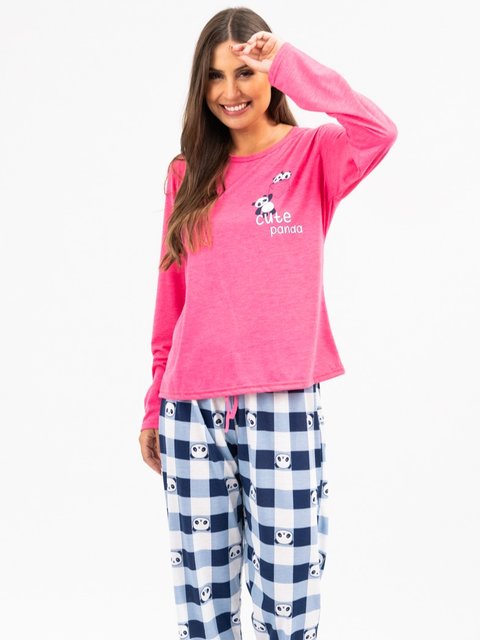 Pijama Feminino de Inverno - Cute Panda