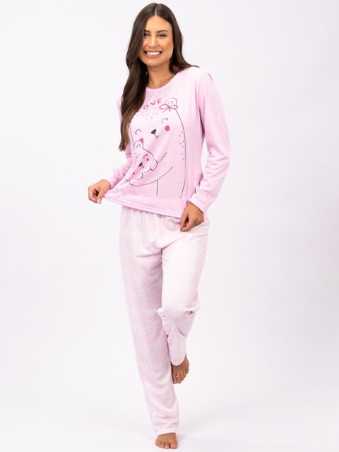 Pijama Feminino de Inverno - Love
