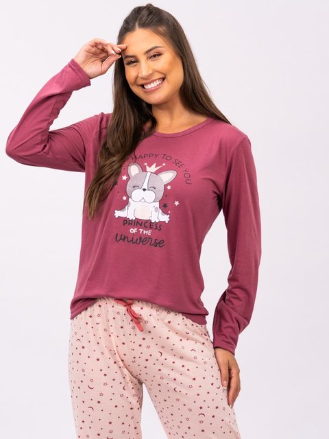 Pijama Feminino de Inverno - Estrela