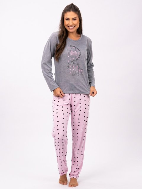 Pijama Feminino de Inverno - Patinhas