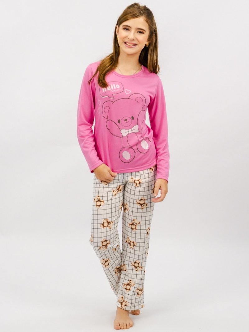 Pijama Infantil Menina de Inverno - Hello Bear