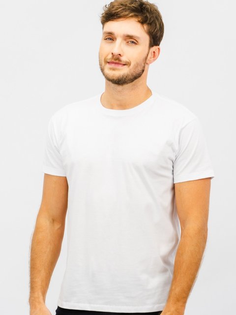 Camiseta 100% Algodão Penteado Premium - Branco