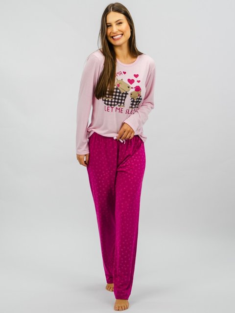 Pijama Feminino de Inverno - Capivara
