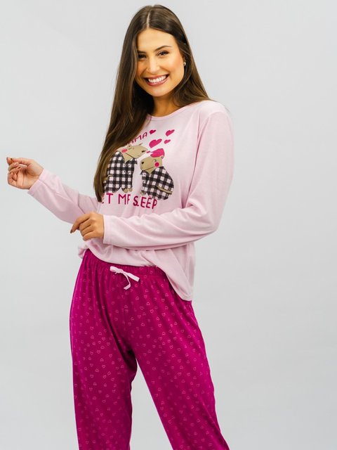 Pijama Feminino de Inverno - Capivara