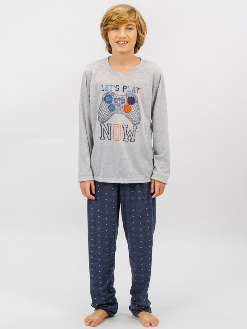 Pijama Infantil Menino de Inverno - Vamos Jogar