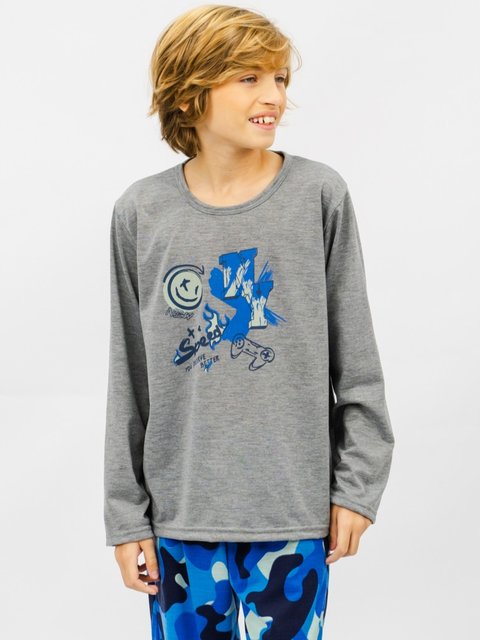 Pijama Infantil Menino de Inverno - Camuflado
