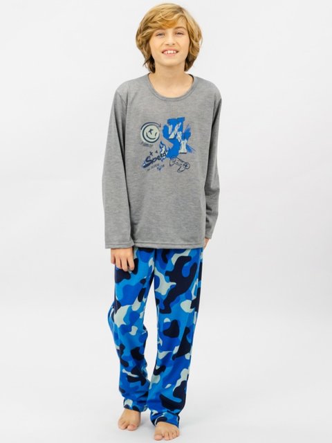 Pijama Infantil Menino de Inverno - Camuflado