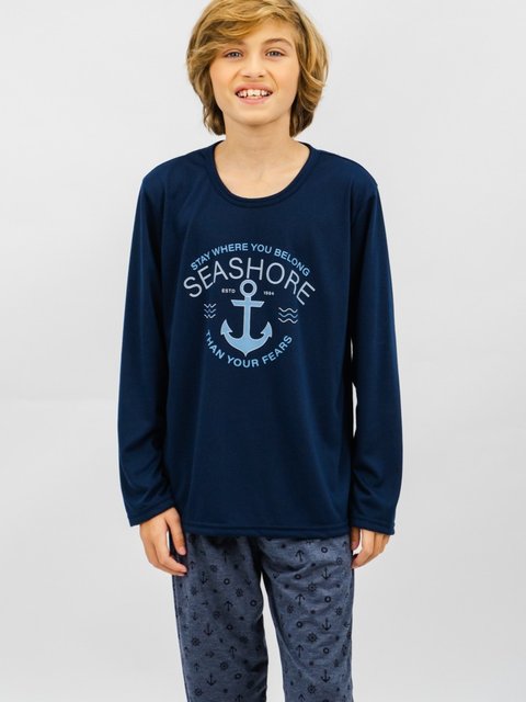 Pijama Infantil Menino de Inverno - Âncora