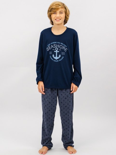 Pijama Infantil Menino de Inverno - Âncora