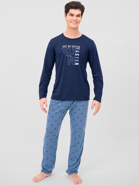 Pijama Masculino de Inverno - Run Faster