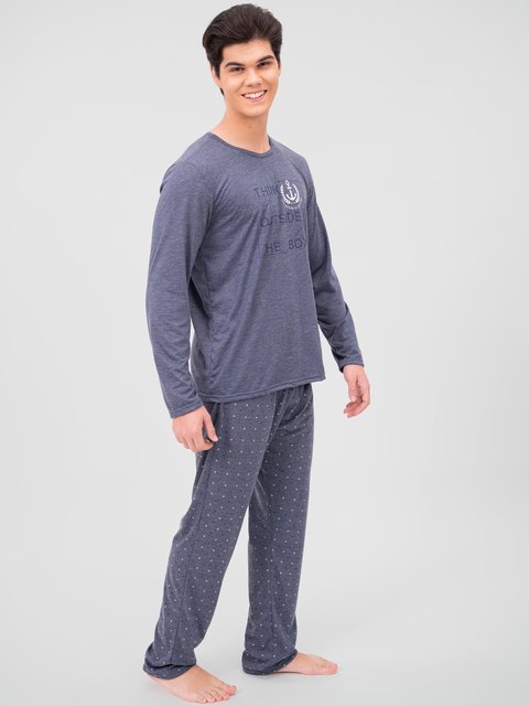 Pijama Masculino de Inverno - Pense Fora da Caixa