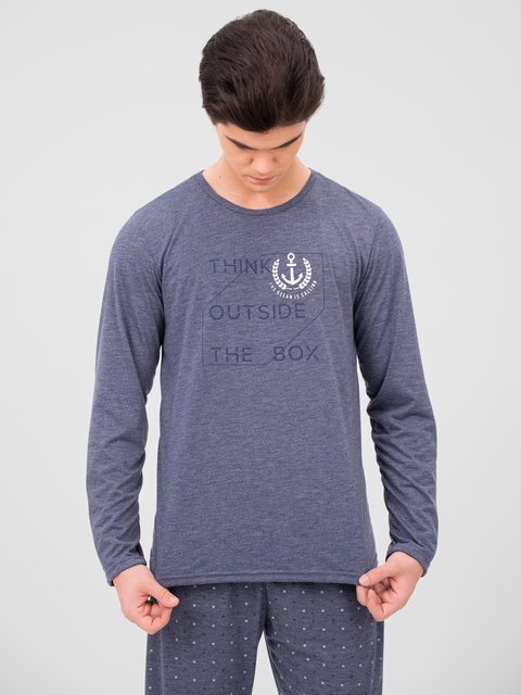 Pijama Masculino de Inverno - Pense Fora da Caixa