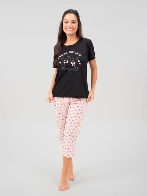 Pijama Feminino Capri - Ursinho
