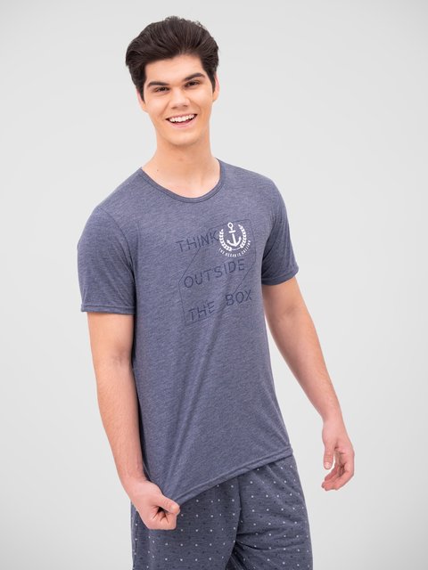 Pijama Masculino de Verão - Âncora