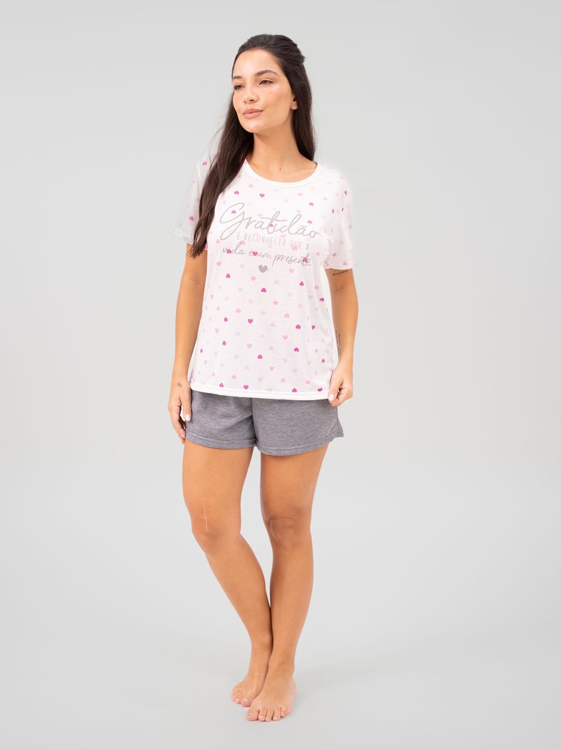 Pijama Feminino de Verão - Gratidão