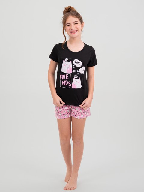 Pijama Infantil Menina de Verão - Oi Amigos