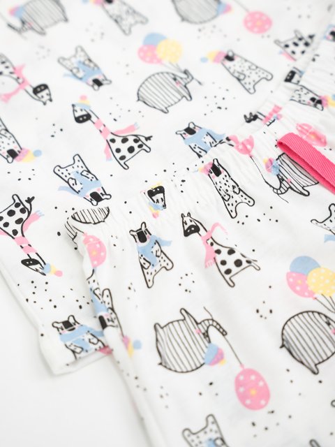Pijama Infantil Menina de Verão - Bichinhos Estampados
