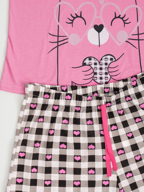 Pijama Feminino Plus Size de Verão - Oi