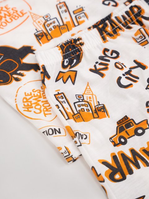 Pijama de Infantil Menino de Verão - Dino King