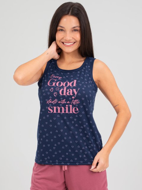 Pijama Feminino de Verão - Sorriso