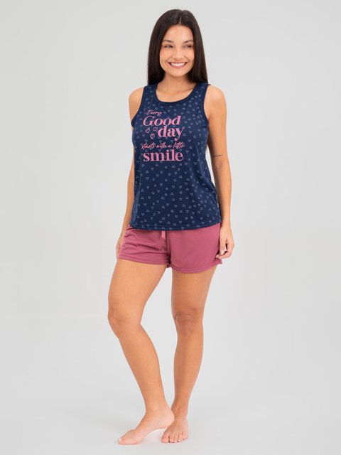 Pijama Feminino de Verão - Sorriso
