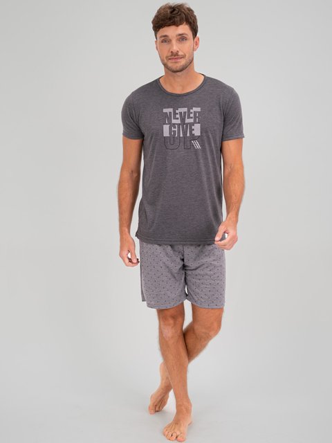 Pijama Masculino de Verão - Nunca Desista