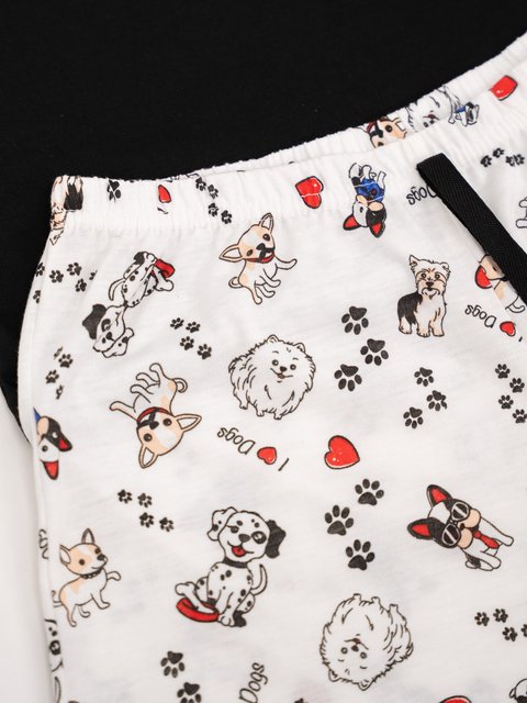 Pijama Infantil Menina de Verão - Amo Cachorros
