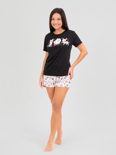 Pijama Feminino de Verão - Amo Cachorros