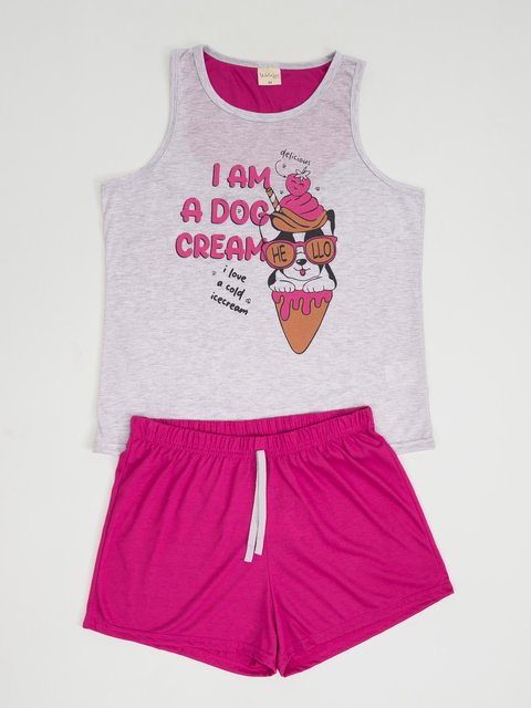 Pijama Feminino de Verão - Morango