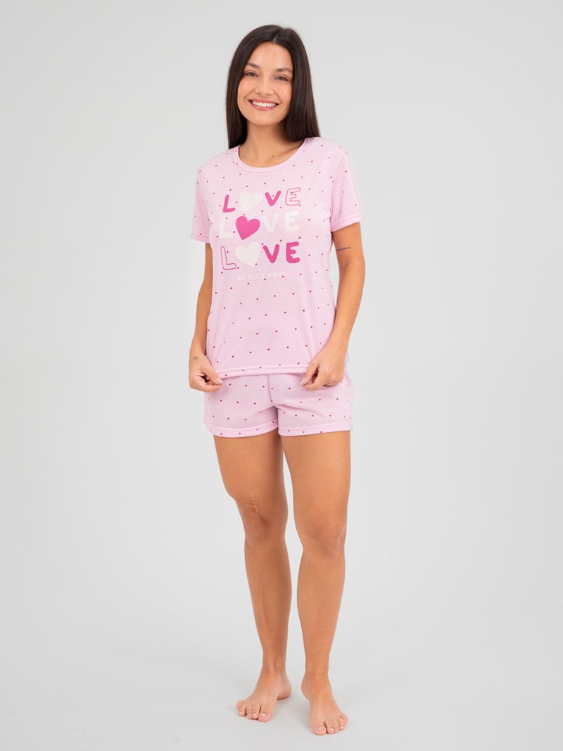 Pijama Feminino de Verão - Coração