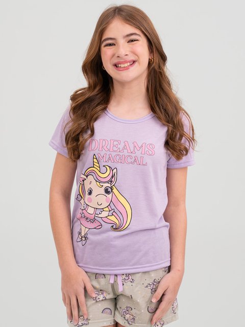 Pijama Infantil Menina de Verão - Sonho Magico