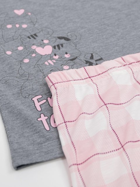 Pijama Feminino Plus Size Capri - Amigos Juntos