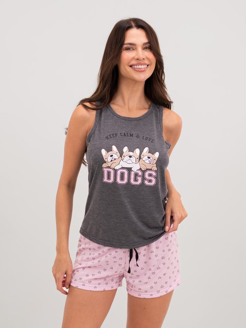 Pijama Feminino Regata - Relaxe e Ame