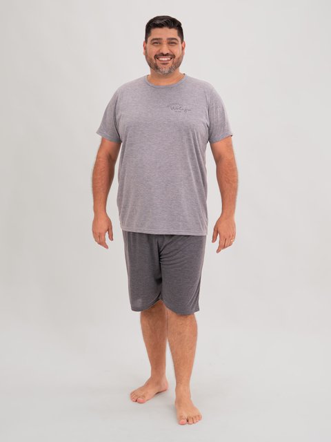 Pijama Masculino Plus Size de Verão - Authentic Waleju