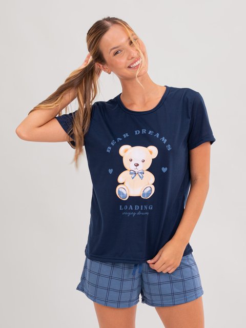Pijama Feminino de Verão - Bear Family