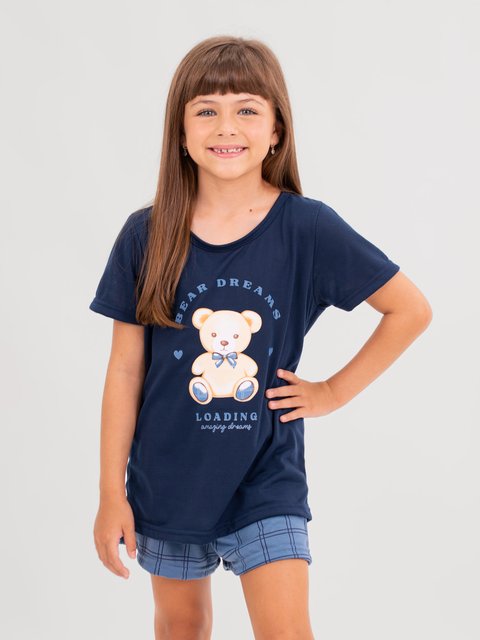 Pijama Infantil Menina de Verão - Bear Family