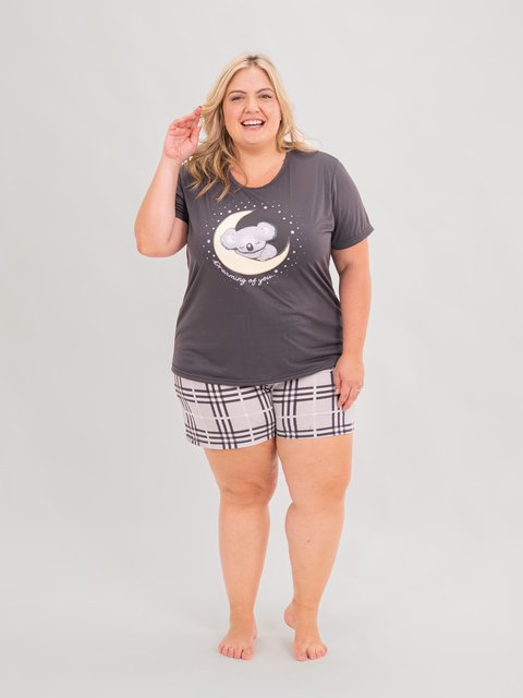 Pijama Feminino Plus Size de Verão - Dream Family