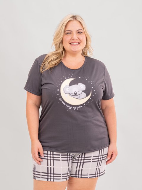 Pijama Feminino Plus Size de Verão - Dream Family