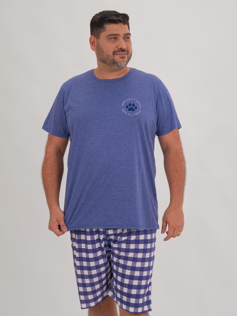 Pijama Masculino Plus Size de Verão - Nice Day 