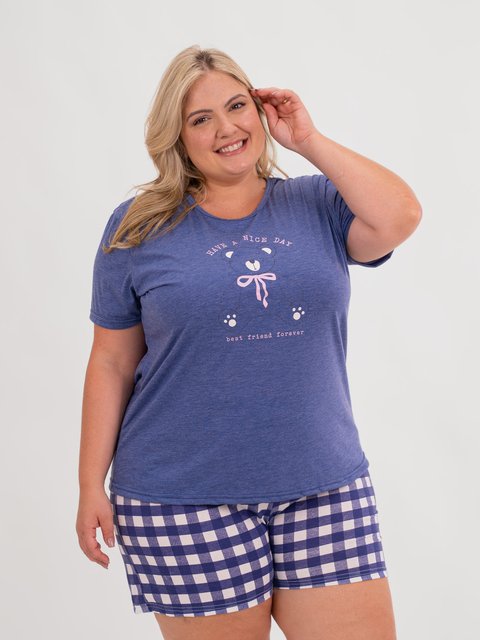 Pijama Feminino Plus Size de Verão – Nice Day