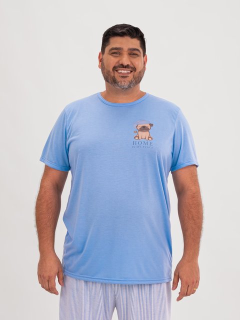 Pijama Masculino Plus Size de Verão - Sleepy Family
