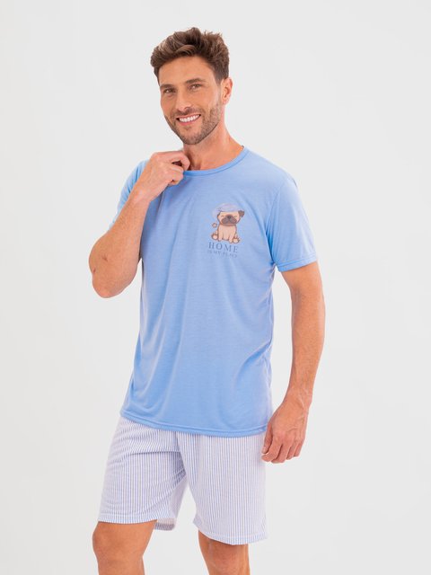 Pijama Masculino de Verão - Sleepy Family