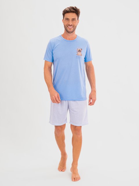 Pijama Masculino de Verão - Sleepy Family