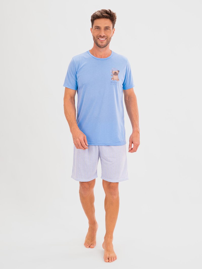 Pijama Masculino de Verão - Sleepy Family