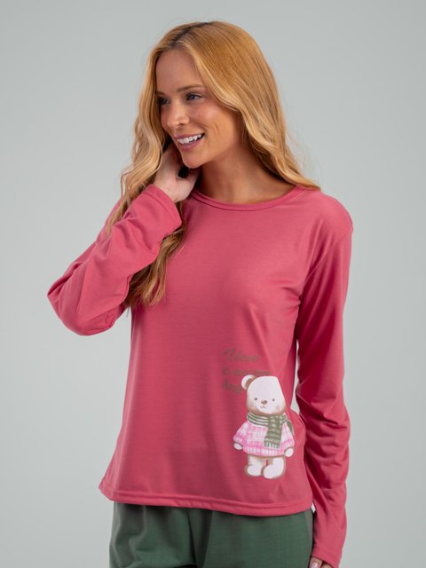 Pijama Feminino de Inverno - Hug