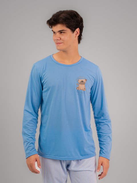Pijama Masculino de Inverno - Sleepy Family