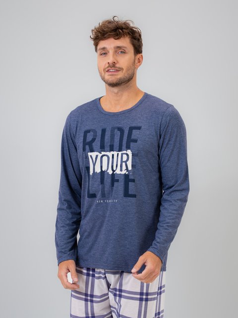 Pijama Masculino de Inverno - Ride