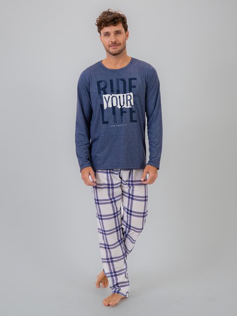Pijama Masculino de Inverno - Ride