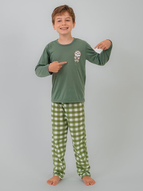 Pijama Infantil Menino de Inverno - Sloth Family